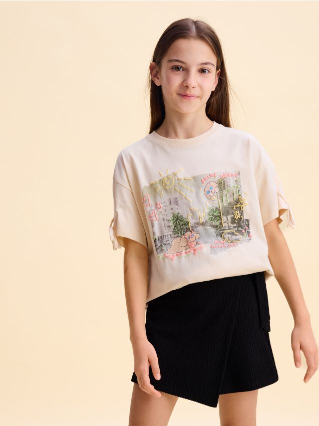 Shorts with wrap front - RESERVED