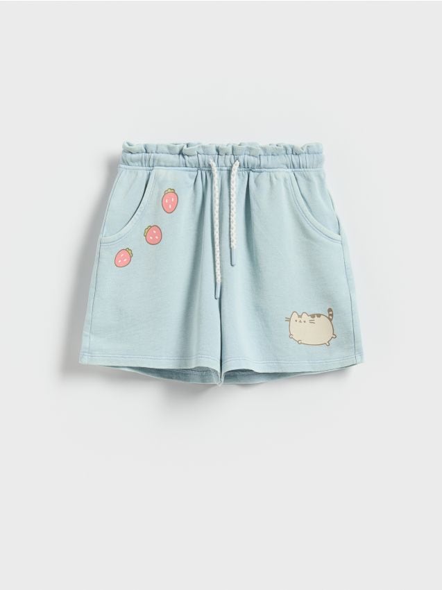 Reserved - GIRLS` SHORTS - albastru-pal Reserved - GIRLS` SHORTS - albastru-pal