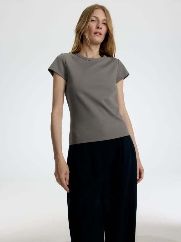 Mercerised cotton T-shirt - RESERVED