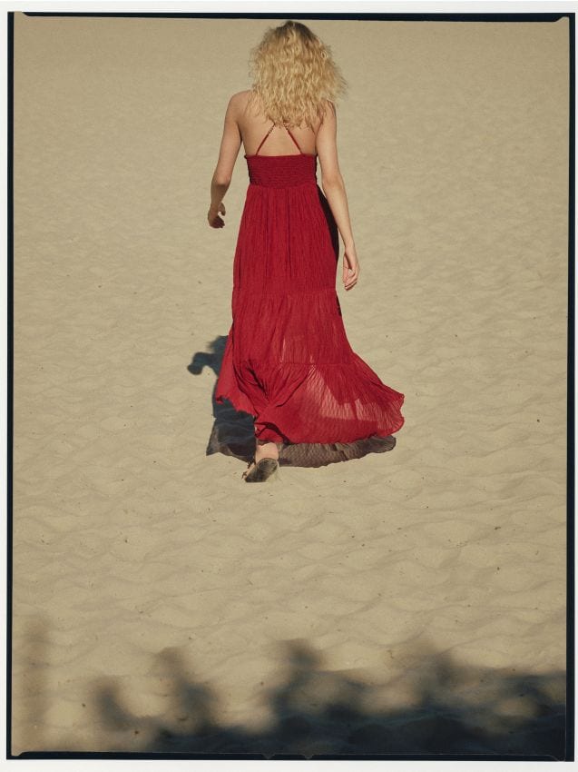Pleated maxi dress - RESERVED