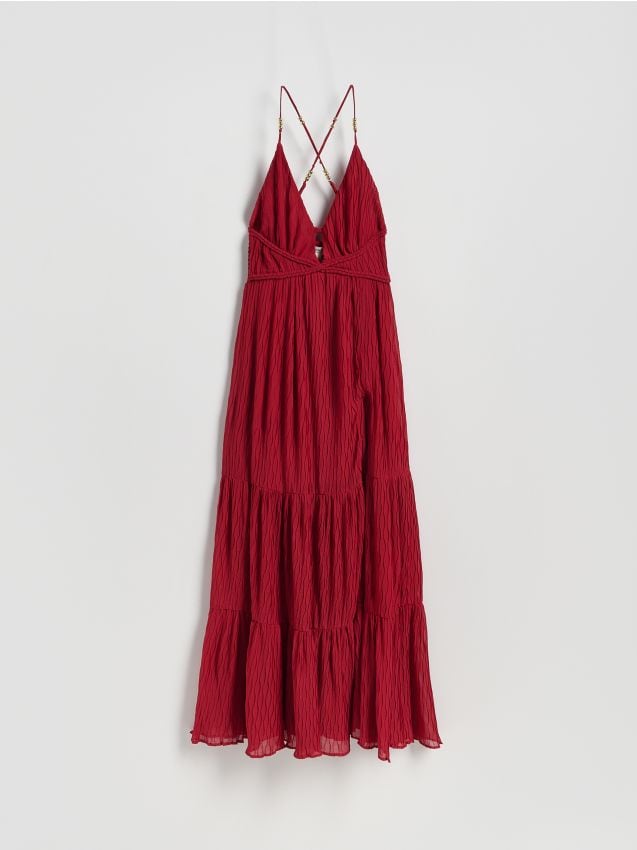 Plisirana maxi haljina - RESERVED