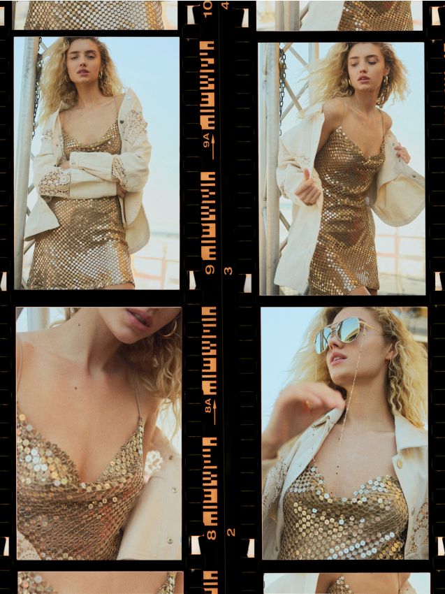 Mini-robe brillante - RESERVED