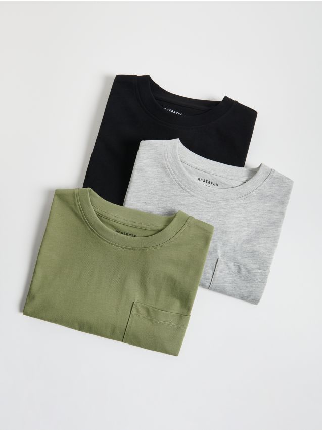 Reserved - BOYS` T-SHIRT - verde-oliv