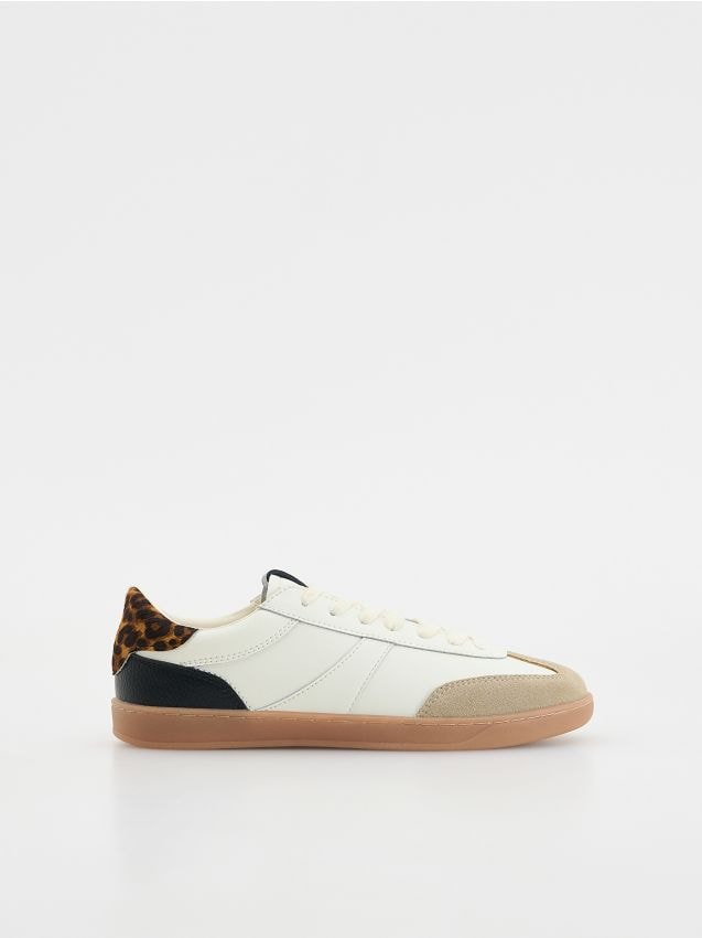 Leather rich sneakers - RESERVED