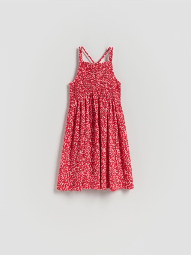 Reserved - Rochie cu model - roșu
