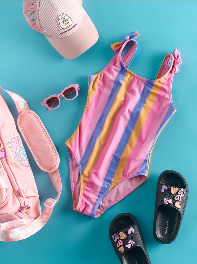 Maillot de bain rayé une pièce - RESERVED