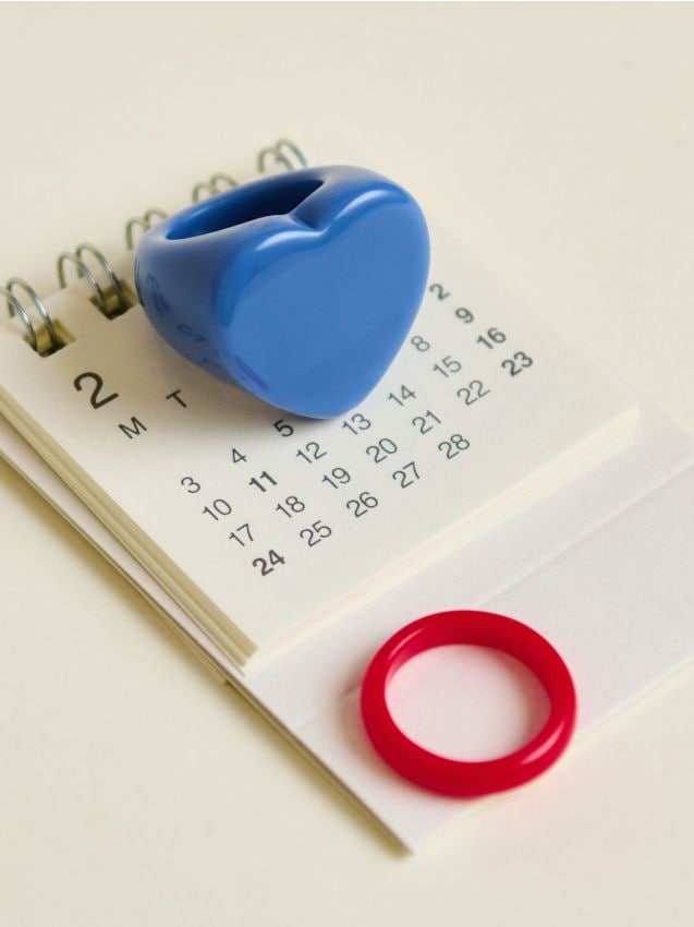 Heart-shaped rings 2 pack - RESERVED