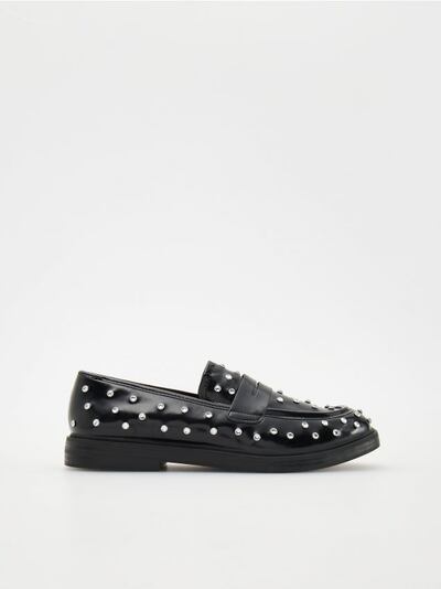 Loafers med strass