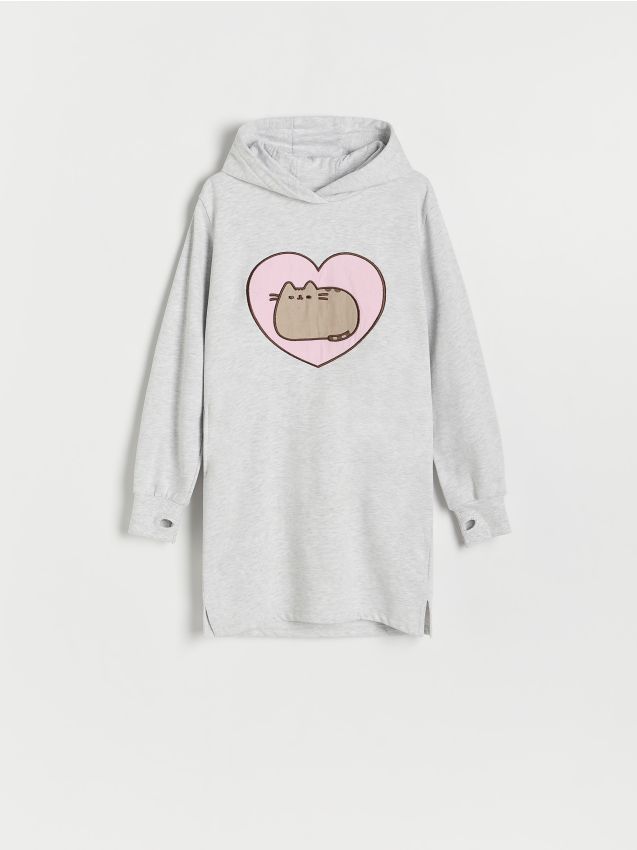 Reserved - girls` dress - gri deschis