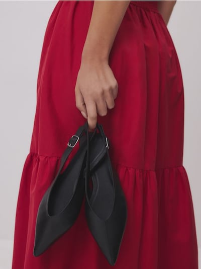 Ballerinas aus Leder