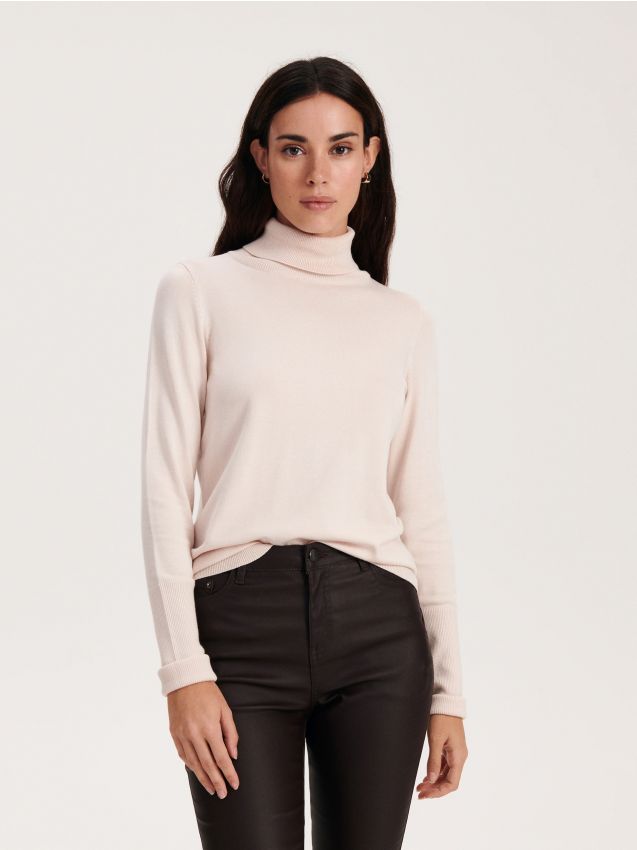 Viscose blend turtleneck - RESERVED