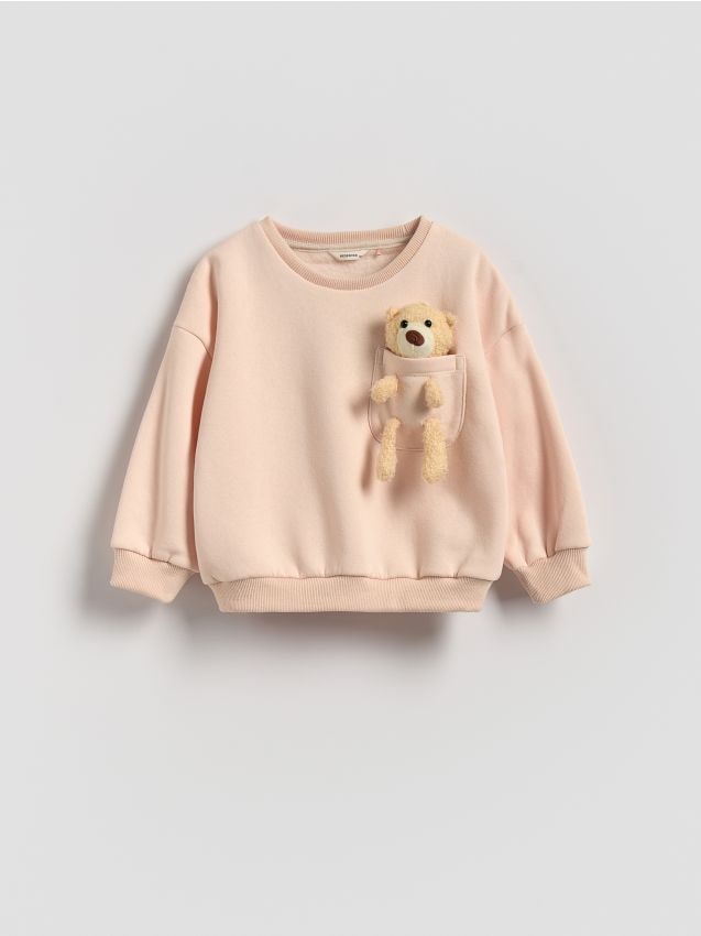Sweatshirt with 3D appliqué - RESERVED
