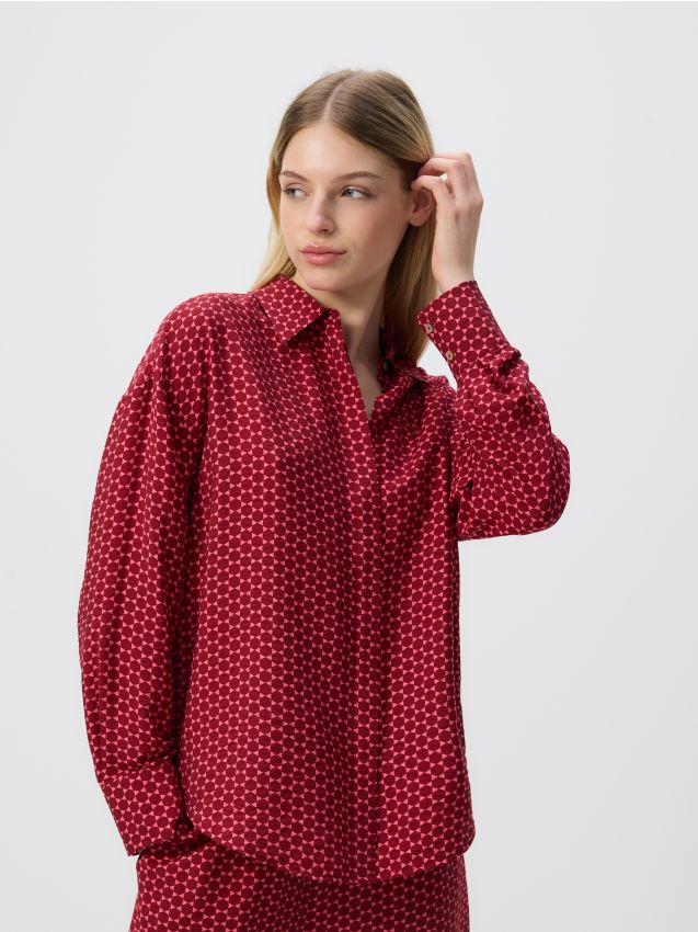 Patterned viscose shirt - RESERVED