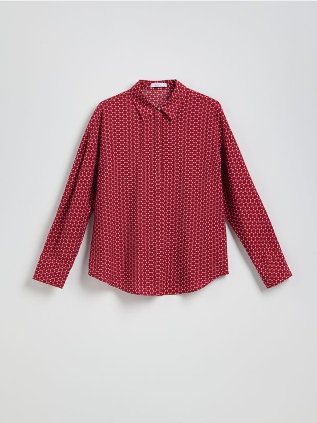 Patterned viscose shirt - RESERVED