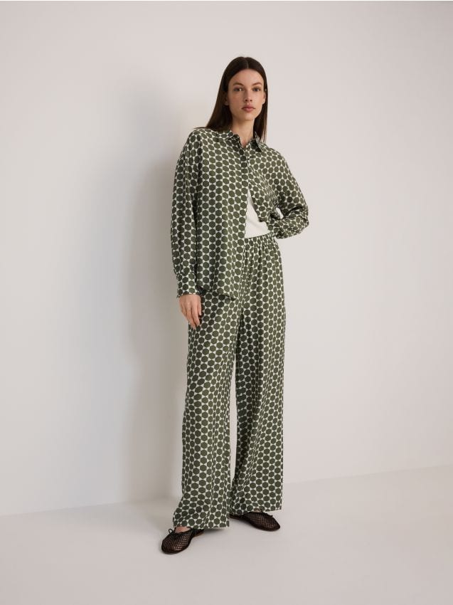 Patterned viscose shirt - RESERVED