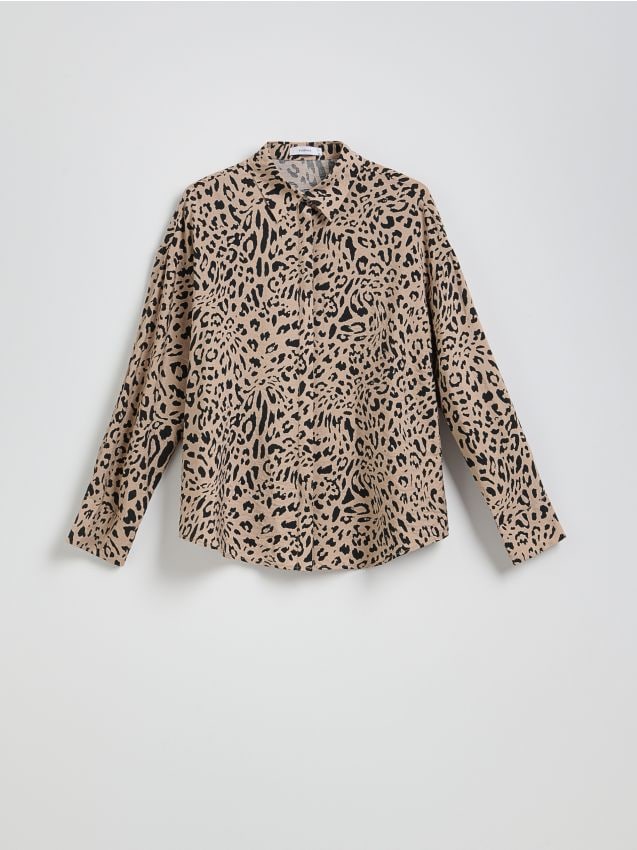 Patterned viscose shirt - RESERVED