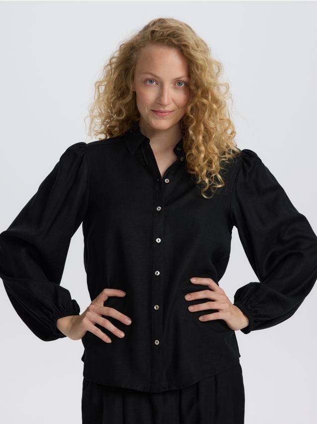 Linen blend shirt - RESERVED