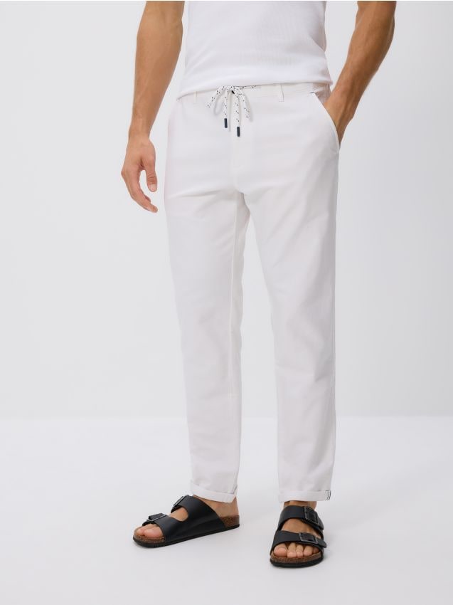 Chino slim cotton rich trousers - RESERVED