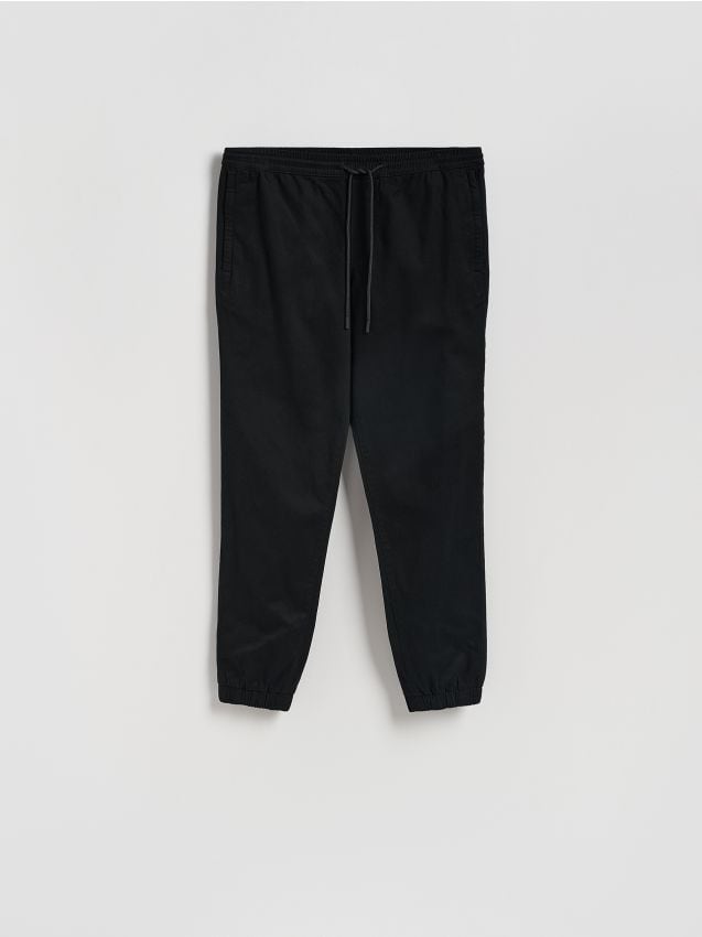 Reserved - Pantaloni jogger din bumbac - negru