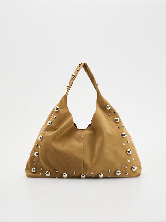 Shopper bag with studs - RESERVED