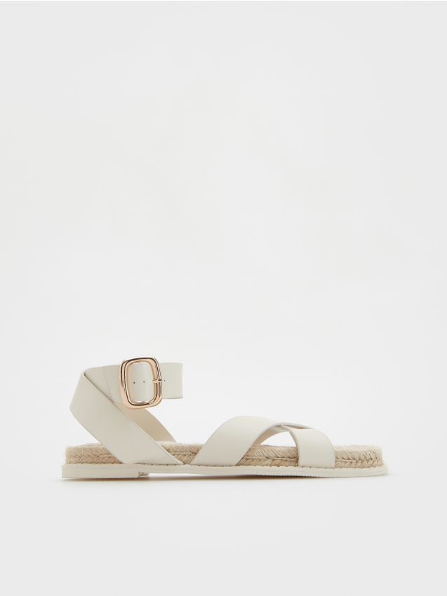 Reserved - ladies` sandals - alb