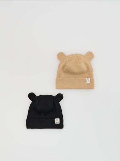 Cotton beanies 2 pack