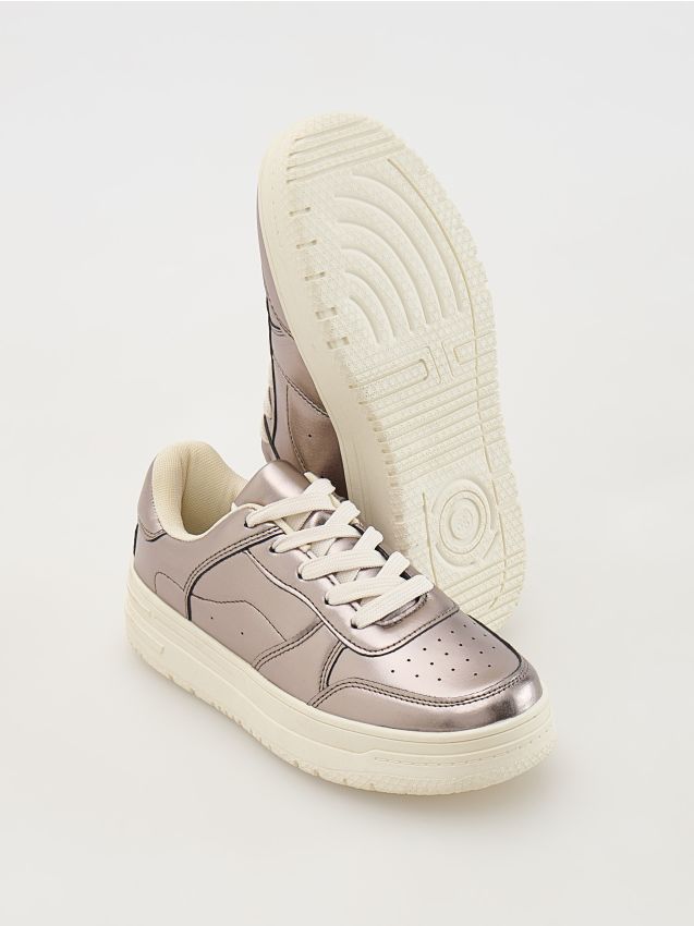 Reserved - ladies` sneakers - gri-închis