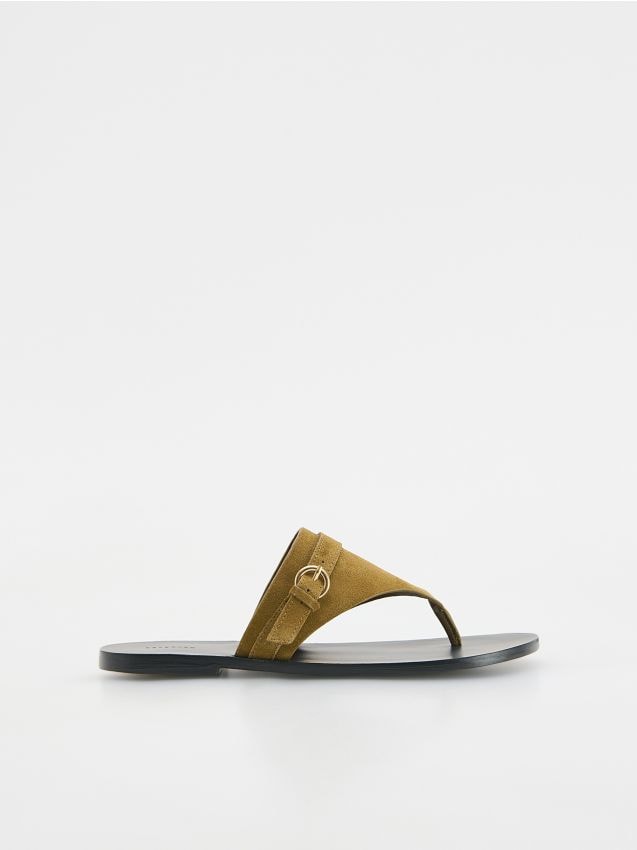 Suede slides - RESERVED