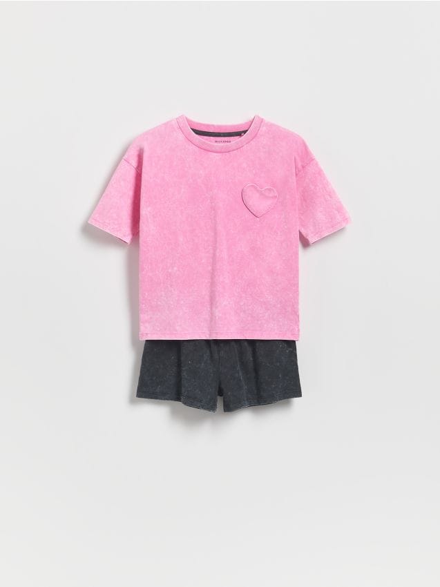 Todelt pyjamas med vaskeeffekt - RESERVED
