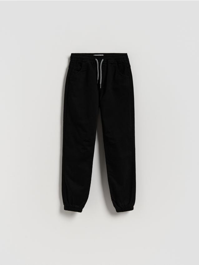 Reserved - Pantaloni jogger elastici - negru