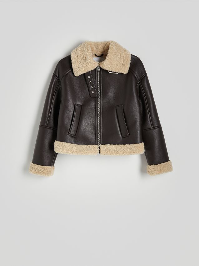 Faux leather jacket - RESERVED