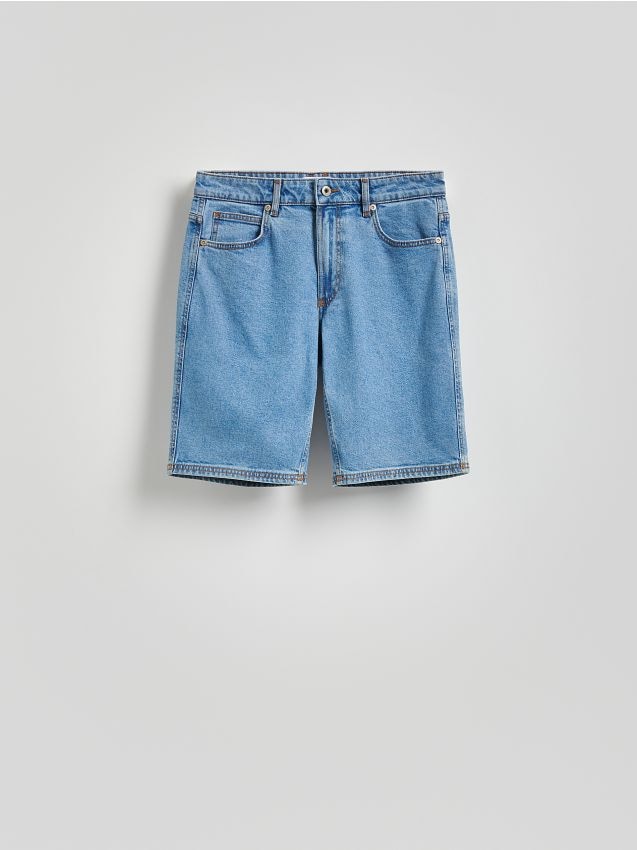 Reserved - Pantaloni scurți regular din denim - albastru