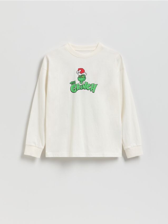 Reserved - Bluze cu mânecă lungă Grinch - crem