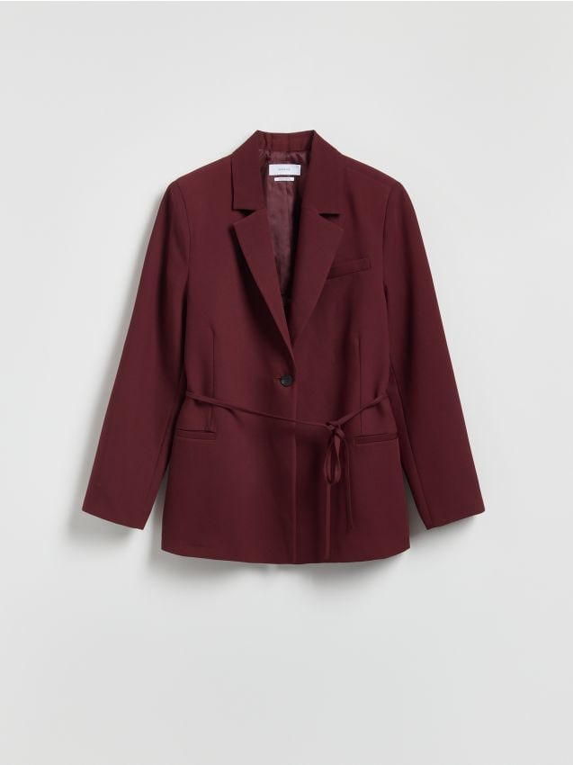 Blazer with tie detail - RESERVED