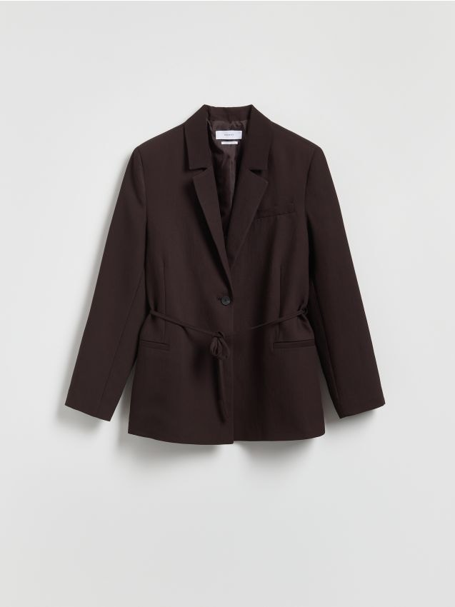 Blazer with tie detail - RESERVED