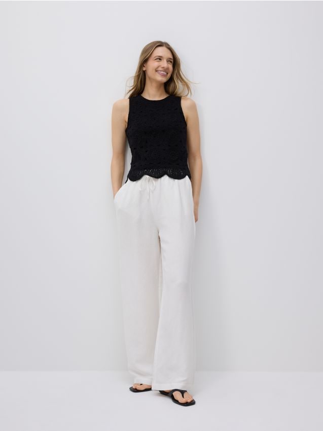 Reserved - LADIES` BLOUSE - negru