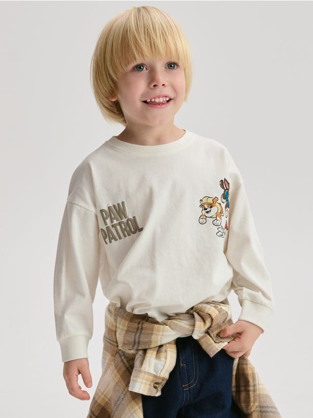 Reserved - Bluză PAW Patrol cu mânecă lungă - crem