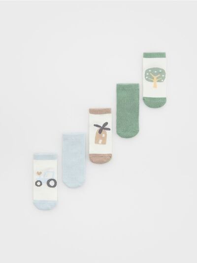 Чорапи с високо съдържание на памук, 5 чифта