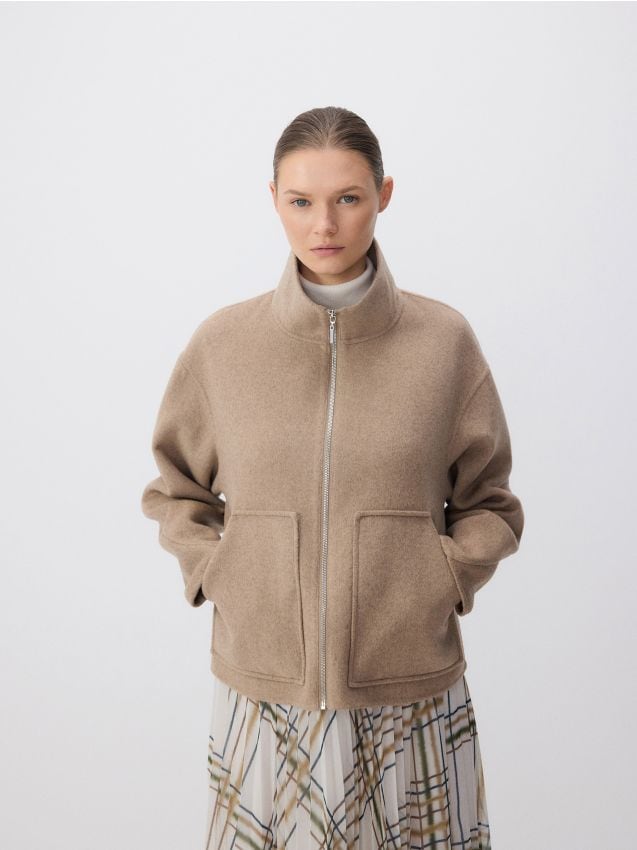 Jacke Handmade aus Wollmischung - RESERVED