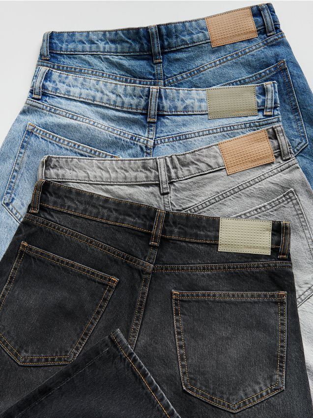 Reserved - Blugi baggy fit - albastru