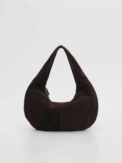 Leather hobo bag