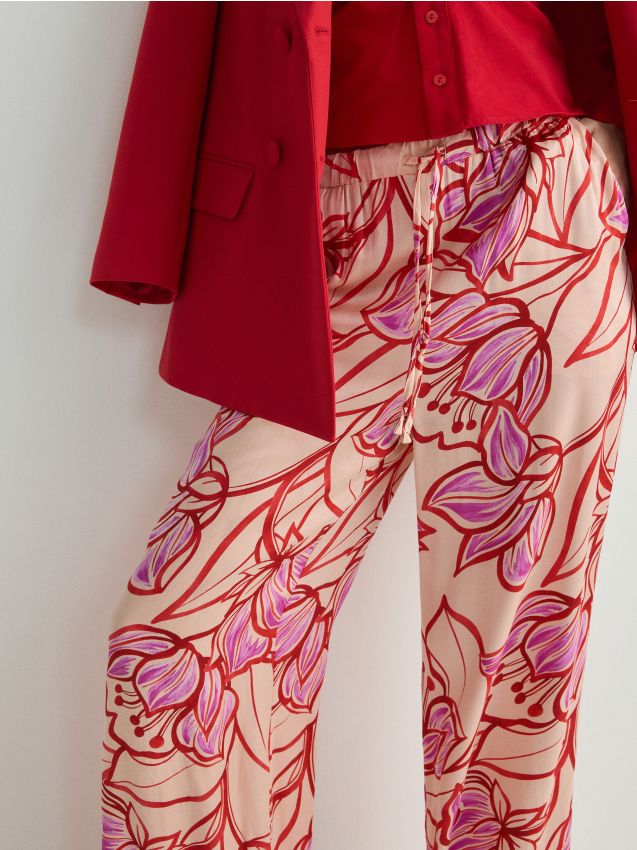 Pantalon en viscose large - RESERVED