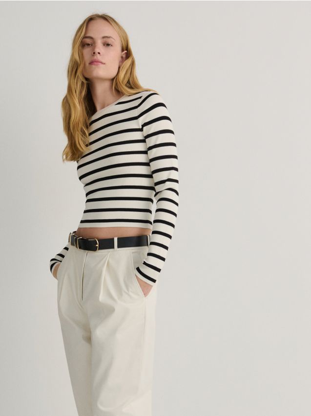 Reserved - pulover slim fit - multicolor