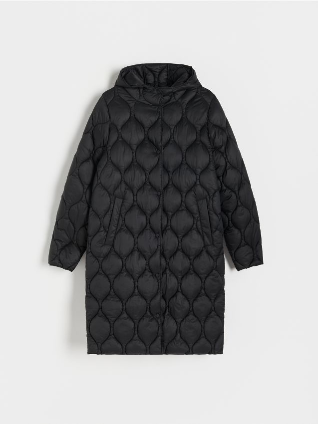Quilted coat COLOUR black - RESERVED - 6277V-99X