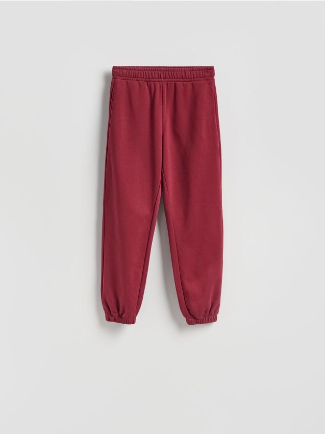 Reserved - Pantaloni sport cu conținut ridicat de bumbac - maro
