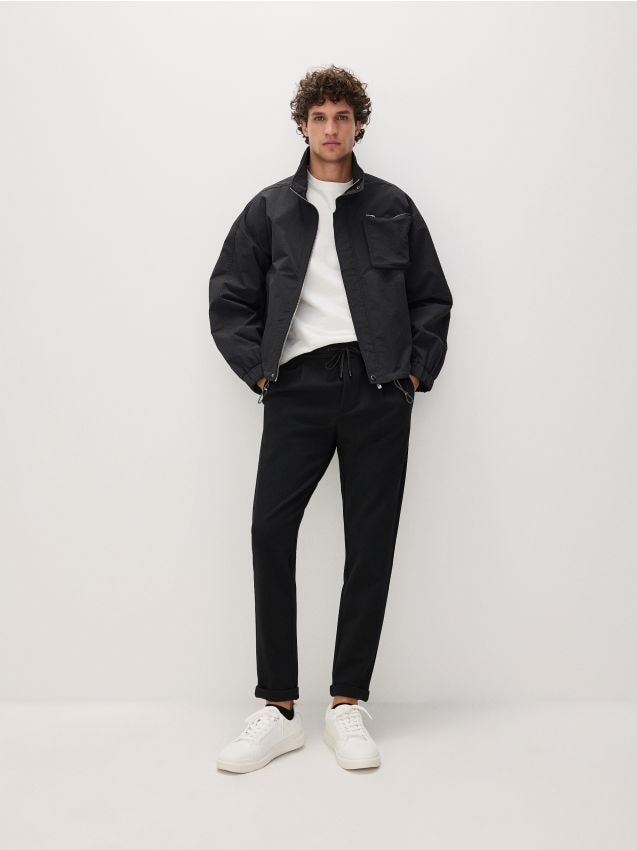 Reserved - pantaloni regular - negru