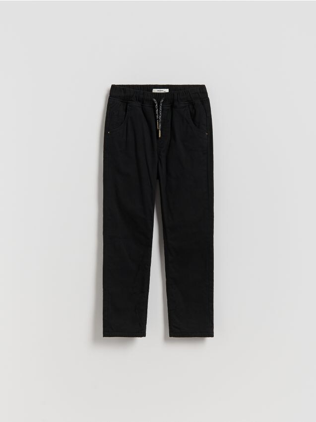 Reserved - Pantaloni izolați - negru