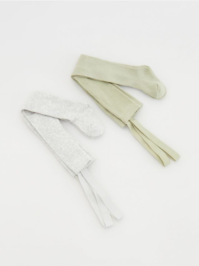 Reserved - babies` tights multi - gri deschis