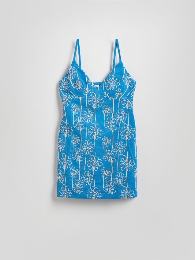 Reserved - LADIES` DRESS - albastru