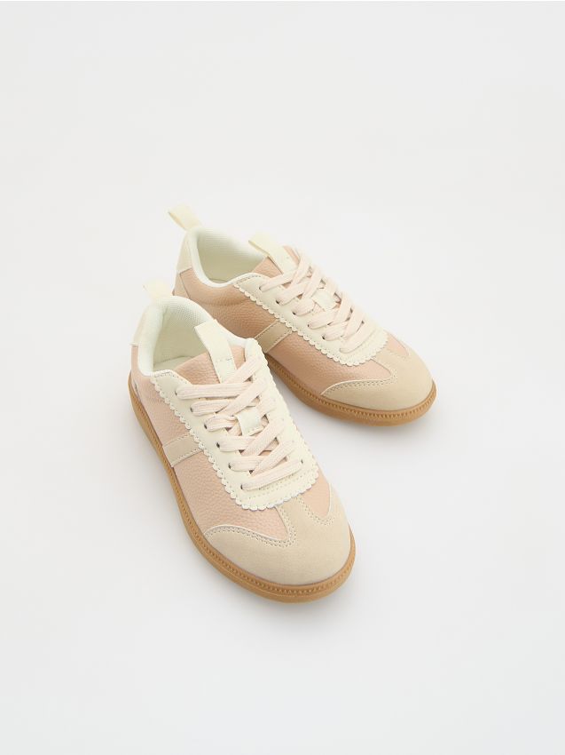 Leather imitation trainers - RESERVED